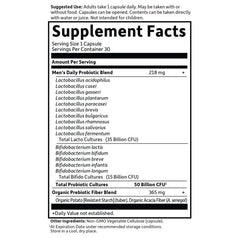 Dr. Formulated Probiotics Once Daily Men's Shelf-Stable - 30 Capsules